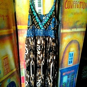🌟PLUS SIZE MAXI SUNDRESS 3X DRESS WOMEN'S BOHO CRUISE